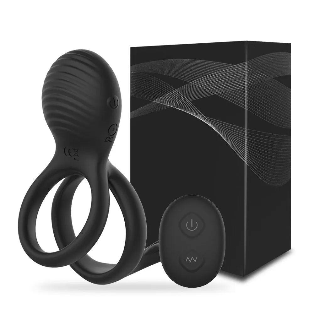 Wireless Remote Control Cockring Vibrator Clitoris Stimulation Sleeve for Penis Ring Male Cock Rings