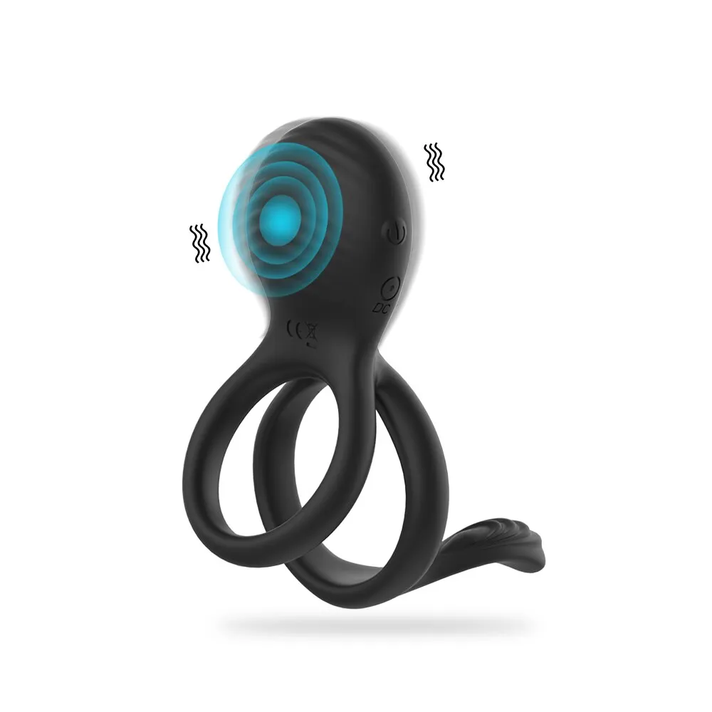 Wireless Remote Control Cockring Vibrator Clitoris Stimulation Sleeve for Penis Ring Male Cock Rings